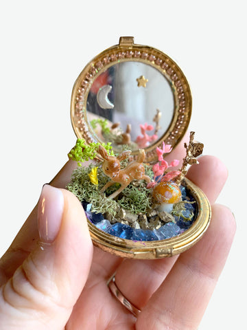 Cottagecore Whimsical Vintage Compact Decor