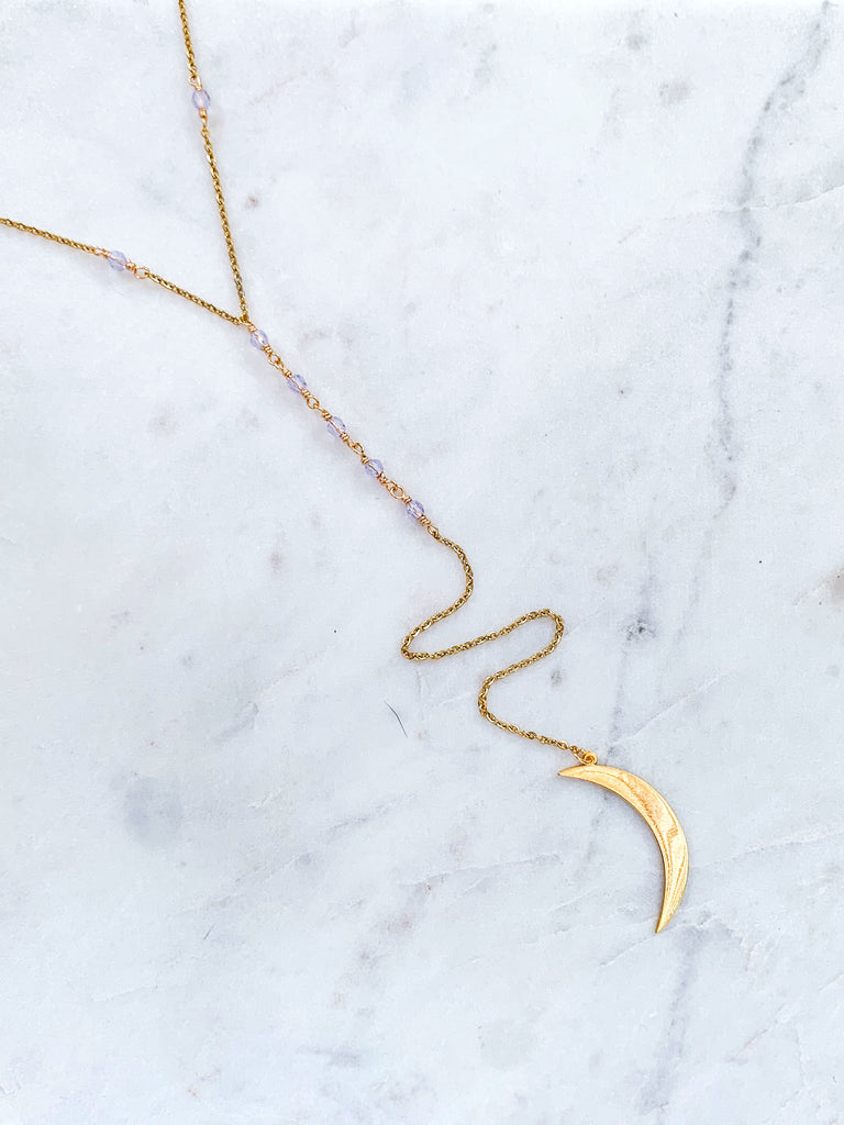 Embrace Your Magic Big Moon Rosary Necklace